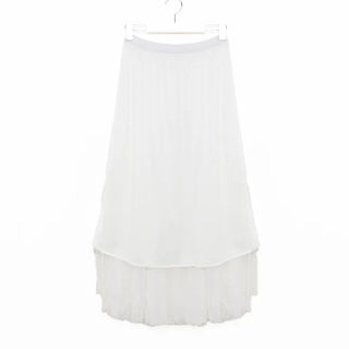 Ribbon pattern tulle skirt