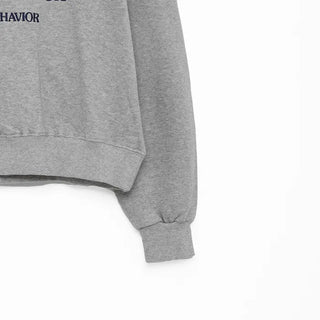 Lettering Cropped Sweatshirt