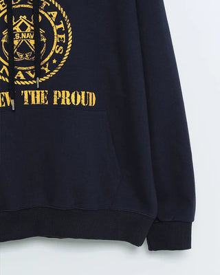 US NAVY Lettering Hooded Parka