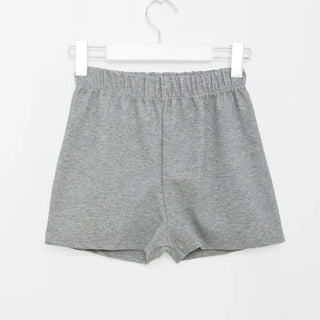 Elastic waist ribbed shorts