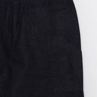 Non-faded engine denim