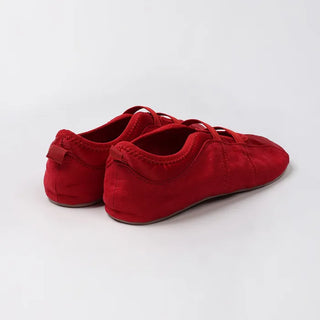 Satin suede Mary Jane shoes