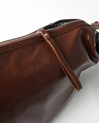 Leather String Shoulder Bag