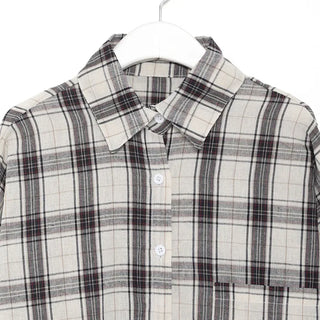 Oversized check shirt