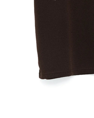 (Unisex) Marker Lettering Knit Half T-Shirt
