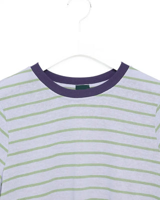 Casual striped short-sleeved T-shirt