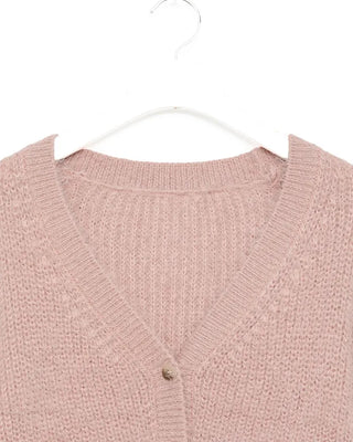 Angora V-neck cardigan