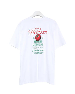 Tomato Lettering Loose Fit Short Sleeve T-Shirt