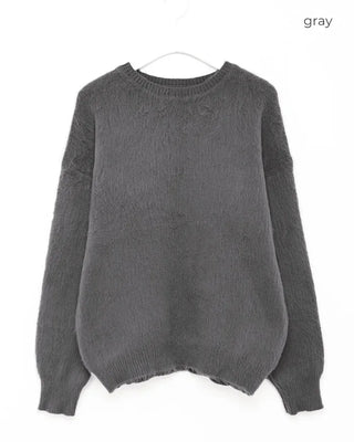 Loose-fit round-neck knit