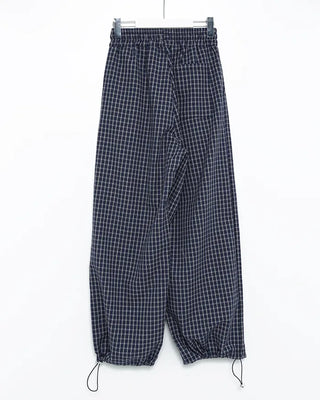 Pintuck Check Banding Pants