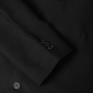 Button-collar cropped jacket