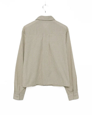 Checked cropped shirt