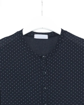 Polka Dot Short-Sleeved Cardigan