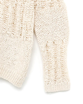 Loose-fitting openwork knit