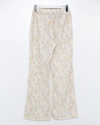 Vintage floral bootcut pants