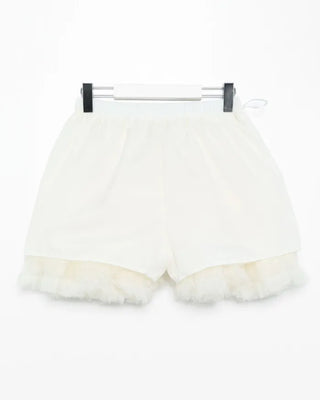 Lace tiered mini skirt