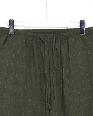 Oversized striped wide-leg pants