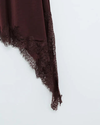 Satin lace camisole dress