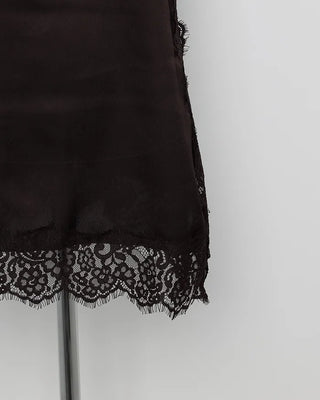Lace sleeveless mini dress