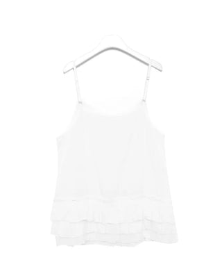 Frilled tunic camisole dress