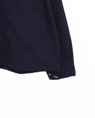Two-tone hooded oversized jacket