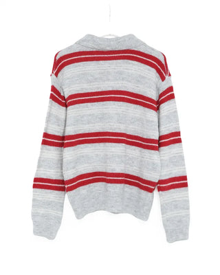 Striped long-sleeved knit