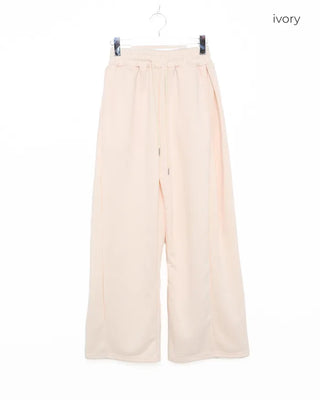 Elastic wide sweatpants