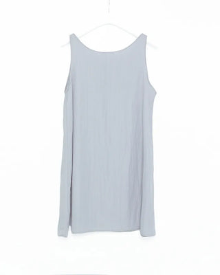 Bust-gathered mini dress