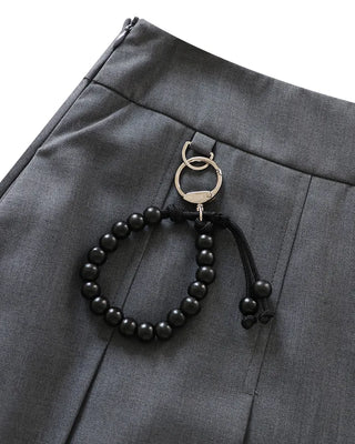 [7th Re-release] (ORIGINAL) Cord Knot Wood Keyring (black)