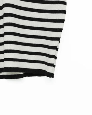 Striped short-sleeve knit