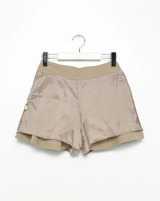 Gathered mini skirt