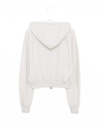 Lightweight cropped hoodie