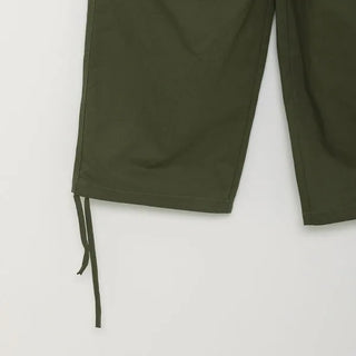 Button pocket wide cargo pants