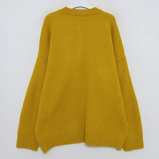 (Unisex) Oslo Henley Neck Loose Fit Knit