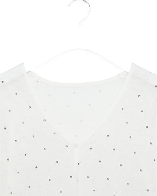 See-through polka dot summer cardigan