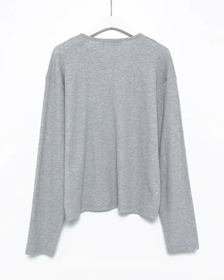 (Unisex) Semi-Cropped Waffle Long Sleeve Cut and Sewn
