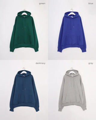 Loose-fit colored hoodie