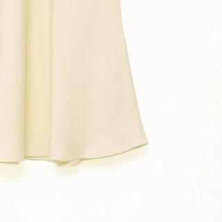 Satin long skirt