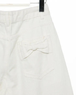 Ribbon back pocket balloon pants