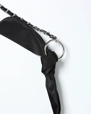 Quilted chain shoulder bag