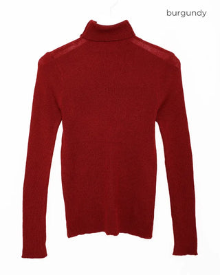 Colored turtleneck knit