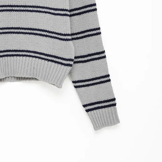 Striped round knit