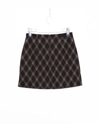 Checkered mini skirt