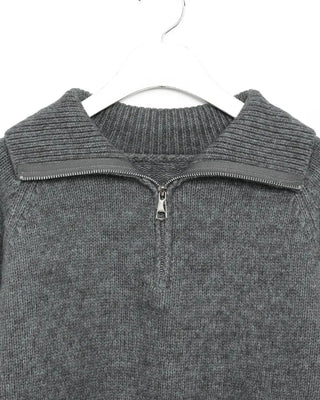 Crop Half Knit Zip
