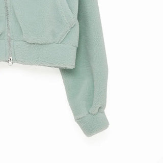 Boucle High Neck Cropped Jumper