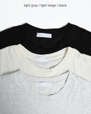 Oversized sheer short-sleeved T-shirt