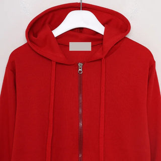 2-way cropped hoodie zip-up