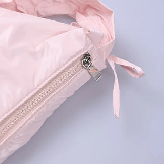 Ribbon Shirring Shoulder Bag