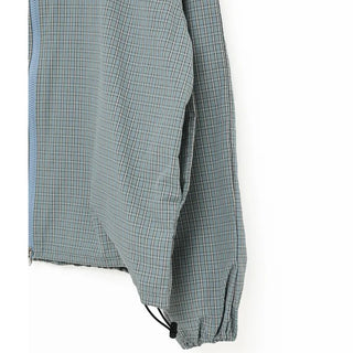 Checked windbreaker jacket