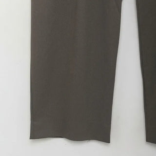 (Unisex) Two-pleat wide-leg slacks